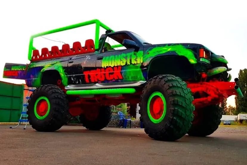 069 Party Bus Monster truck замовити на дитячий день народження