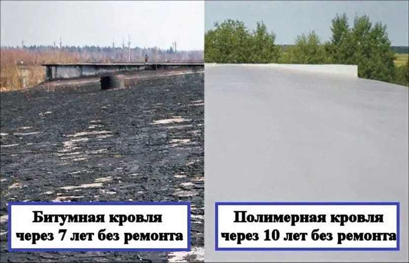 Ремонт покрівлі по старому рубероїду (ПВХ-ТРО мембрани)гарантія-10р.
