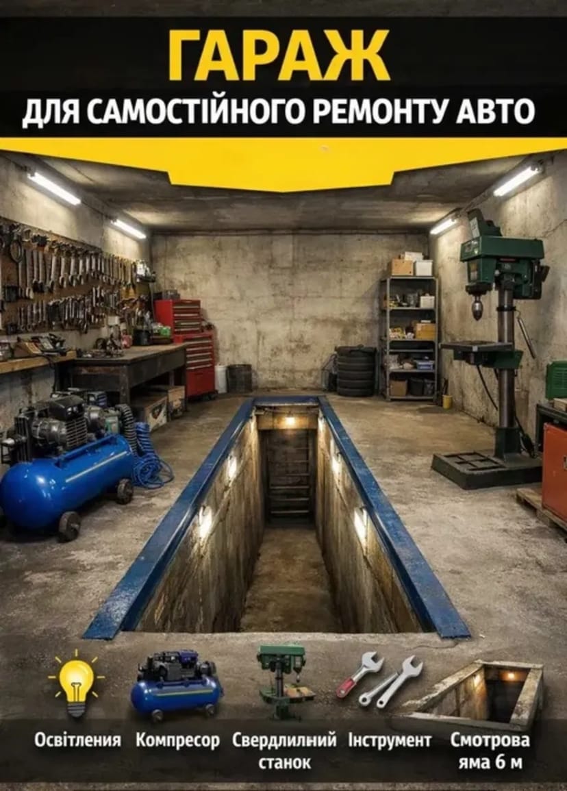 Гараж для самостійного ремонту авто