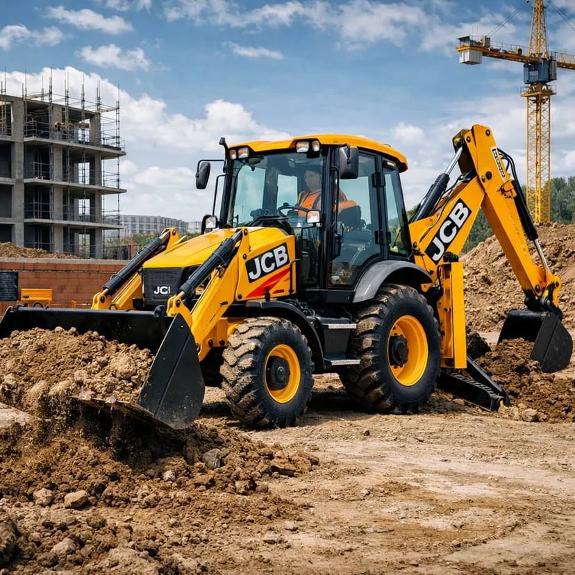 Екскаватор-навантажувач JCB — надійно та потужно