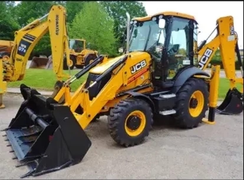 Екскаватор JCB з ковшом