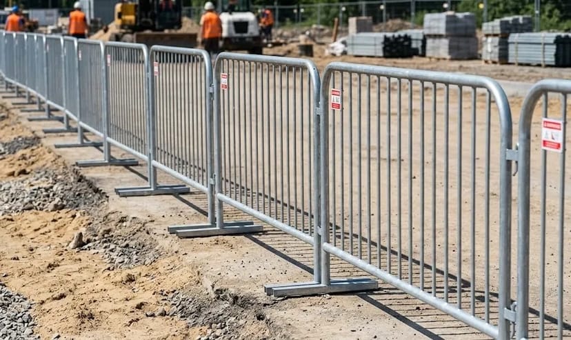 Мобільне огородження Тип C2 — переносне металеве бар’єрне огородження