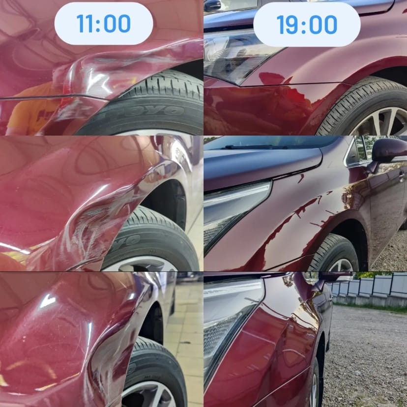 Видалення вм'ятин без фарбування. Удаление вмятин Чернівці Чагор Коровія ПДР PDR. Видалення вмятин