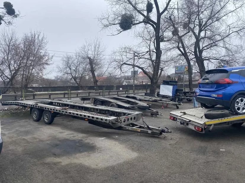 Лафет на 2 машини