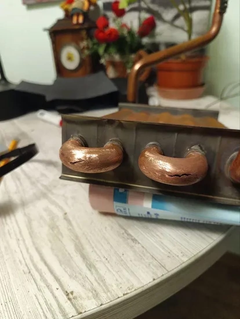 Ремонт газових теплообмінників, пайка, зварювання