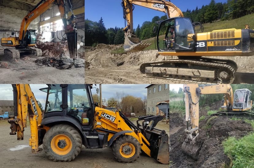 Послуги екскаватора навантажувача, міні-екскаватора, гідромолот