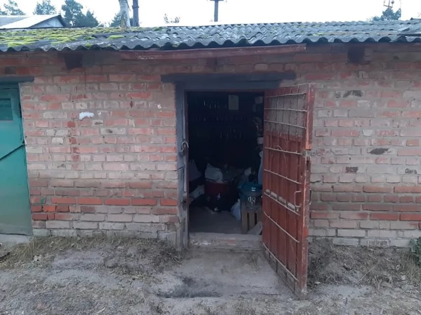 Сарай з капітальним сухим поргебом