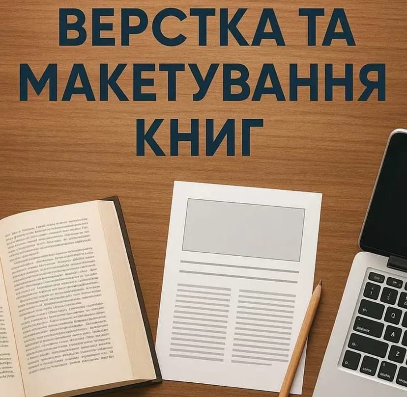 Верстка книг, макетування обкладинок, дизайн.