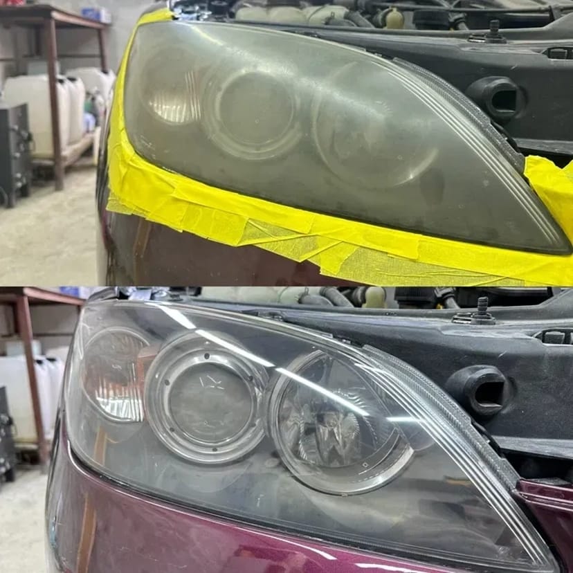 Полірування фар/ полірована фар/ поклейка бронеплівки від 2000