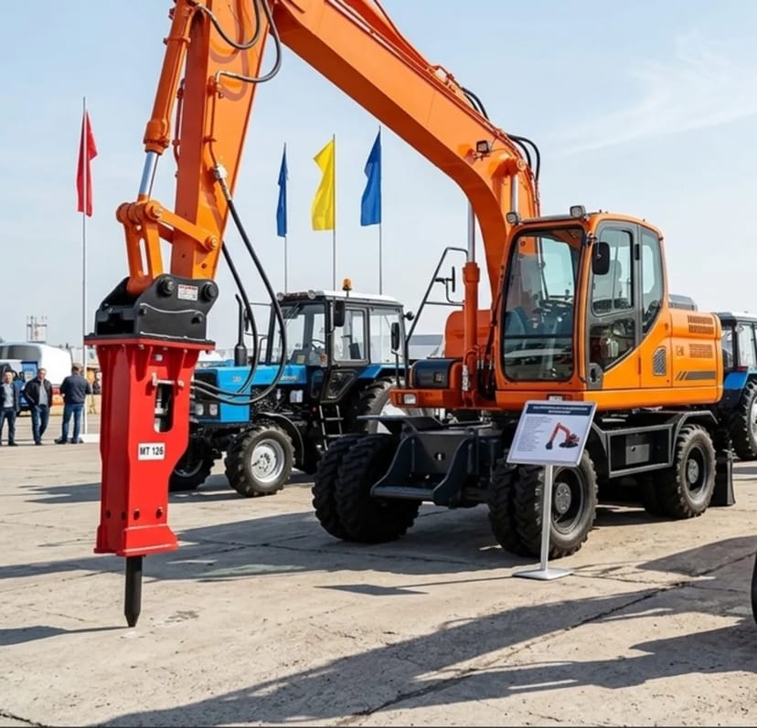 Гідромолот на основі колісного екскаватора Doosan Solar-210V-W