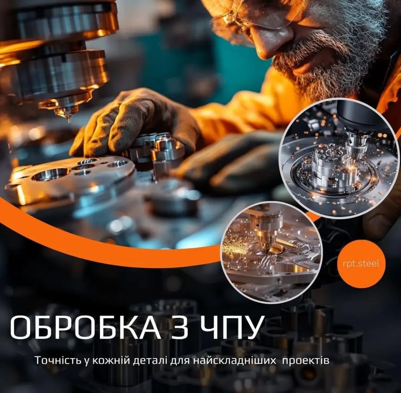 Токарна та фрезерна обробка на верстатах із ЧПУ