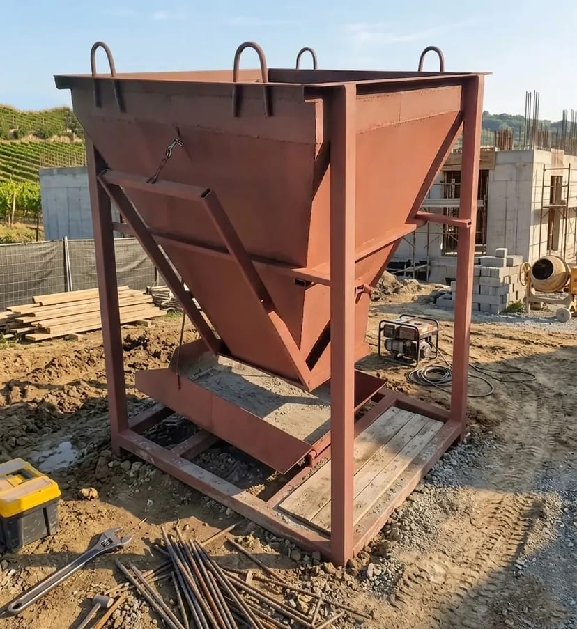 Лійка (бадья) для бетону. Об’єм — 0,5 м³