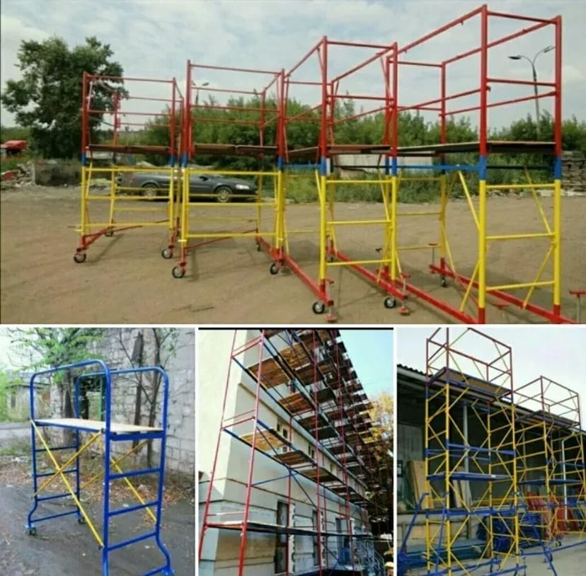 Будівельні ліса клинохомутові, рамні, будівельні риштування