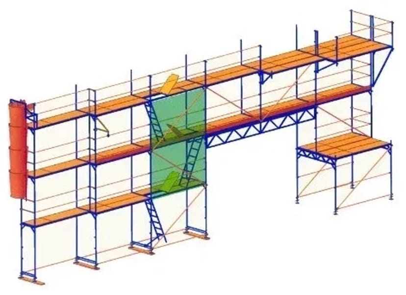Фасадні ліса, вишки тура, Будівельні ліса
