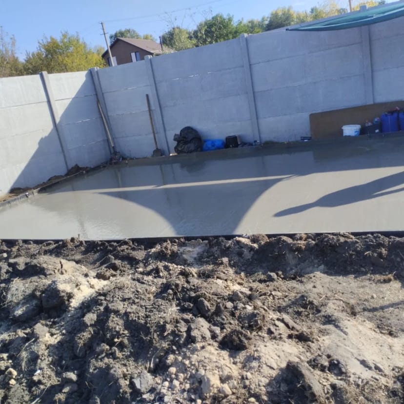 Бетонні роботи, Стяжка, Відмостка, Фундамент, Площадка