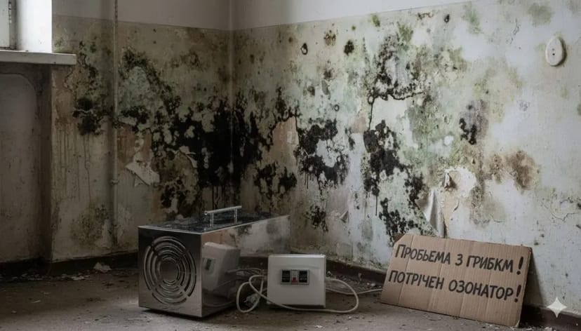 Озонування приміщень. Видалення будь яких запахів.